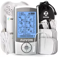AUVON TENS 4e Gén. - 24 Modes, 8 Électrodes Premium