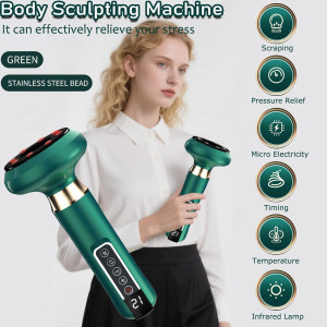 GlowFit 3-in-1 Cellulite Massager — Handheld, rechargeable, 12 suction modes for cordless body contouring!