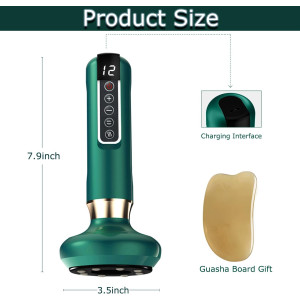 GlowFit 3-in-1 Cellulite Massager — Handheld, rechargeable, 12 suction modes for cordless body contouring!