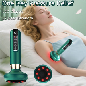 GlowFit 3-in-1 Cellulite Massager — Handheld, rechargeable, 12 suction modes for cordless body contouring!