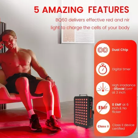 Bestqool Thérapie Lumière Rouge 105W - Visage & Corps