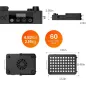 Bestqool 105W : Lampe de Thérapie par Lumière Rouge, Double Puce LED 660nm/850nm, Rajeunissement & Récupération