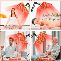 Red Light Therapy Lamp Panel 660nm & 850nm for Full Body & Face Care
