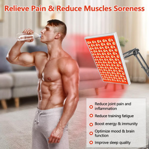 Red Light Therapy Lamp Panel 660nm & 850nm for Full Body & Face Care
