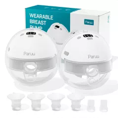 Paruu Tire-Lait Électrique Portable Sans Mains 2 Pack Blanc