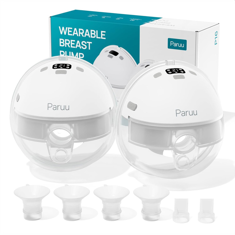 Paruu P16 Hands-Free Wearable Breast Pump – Portable, Strong Suction