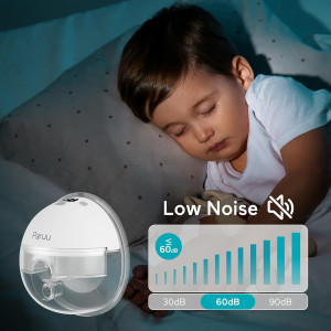 Paruu Tire-Lait Électrique Portable Sans Mains 2 Pack Blanc