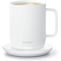 Ember Smart Mug 2 - 10 oz App-Controlled Heated Coffee Mug, White
