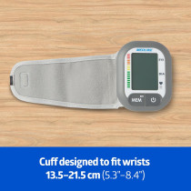 Medline Digital Wrist Blood Pressure Monitor with Batteries & 60 Memory