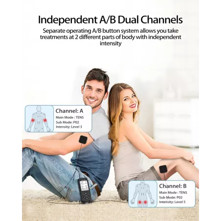 Appareil TENS 22 Modes - Soulagement Douleur Musculaire EMS
