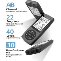 TENS Unit Muscle Stimulator - 22 Modes EMS for Pain & Muscle Relief
