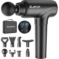 Deep Tissue Massage Gun for Athletes | 8 Heads & 20 Speeds, Matte Black