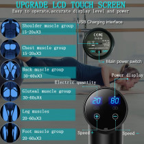 Deep Tissue Massage Gun for Athletes | 8 Heads & 20 Speeds, Matte Black