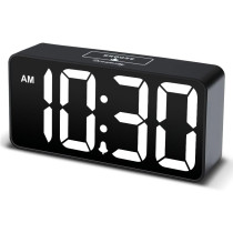 DreamSky Small Digital Alarm Clock with Large Display & USB Charging