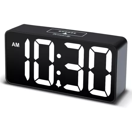 Réveil Digital DreamSky Chambre, Grand Écran, USB, Réglable