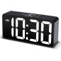 DreamSky Small Digital Alarm Clock: Large Display, USB Charging, Adjustable Volume - Perfect for Bedroom!