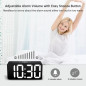 DreamSky Small Digital Alarm Clock: Large Display, USB Charging, Adjustable Volume - Perfect for Bedroom!