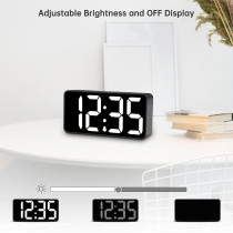 DreamSky Small Digital Alarm Clock with Large Display & USB Charging