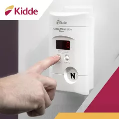 Kidde : Détecteur de Monoxyde de Carbone avec Écran LED et Batterie de Secours – Sécurité Maximale