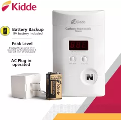 Détecteur Monoxyde de Carbone Kidde avec Affichage LED digital