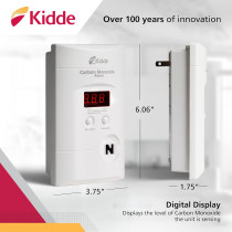 Kidde Carbon Monoxide Detector Plug-In with Battery Backup & LED Display
