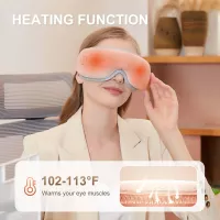 Masque de Massage Chauffant pour les Yeux avec Bluetooth – Relaxation Ultime & Cadeau Parfait!
