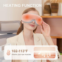 Heated Eye Massager with Bluetooth Music, 5 Modes & 180° Foldable Design