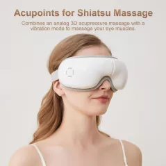 Masque Chauffant Pour Yeux Bluetooth - 5 Modes de Massage