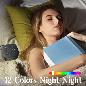 Meditation White Noise Machine: 30 Sounds, 32 Volumes, Night Light