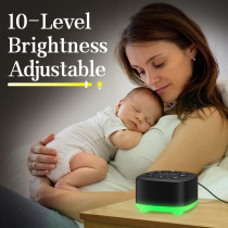 Meditation White Noise Machine: 30 Sounds, 32 Volumes, Night Light