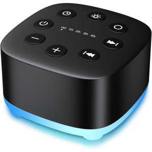 Machine à Bruit Blanc 30 Sons Calmes, 12 Lumières, Portable