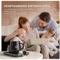 Smart Heated Coffee Mug Warmer Set with Auto Shut Off & Precise Control