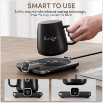 Smart Heated Coffee Mug Warmer Set with Auto Shut Off & Precise Control