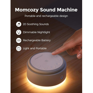 Momcozy Sound Machine for Baby – 20 Soothing Sounds & Warm Light