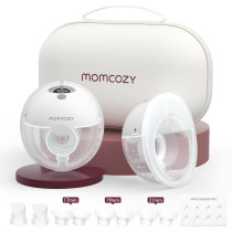 Momcozy M5 Hands-Free Breast Pump, Double-Sealed, 3 Modes & 9 Levels