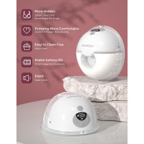 Momcozy M5 Hands-Free Breast Pump, Double-Sealed, 3 Modes & 9 Levels