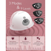 Momcozy M5 Hands-Free Breast Pump, Double-Sealed, 3 Modes & 9 Levels