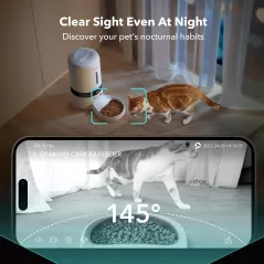 Distributeur automatique PETLIBRO avec caméra HD 1080P et alertes
