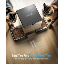 oneisall 5G WiFi Automatic Cat Feeder - 20 Cups, APP Control for 2 Cats