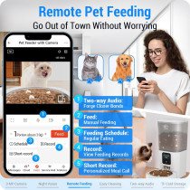 Automatic Cat Feeder with 2K Camera & 7L Storage - 5G WiFi, Night Vision