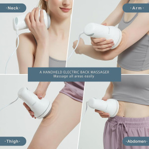 Handheld Cellulite Massager & Body Sculpting Machine - White Electric Back Massager