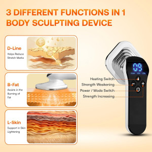 Massageur Anti-Cellulite Sans Fil avec Huile Essentielle - Sculptant Corps