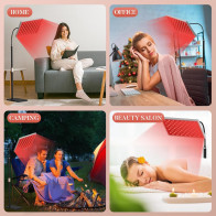 Red Light Therapy Panel with Stand - 660nm & 850nm LED for Face & Body