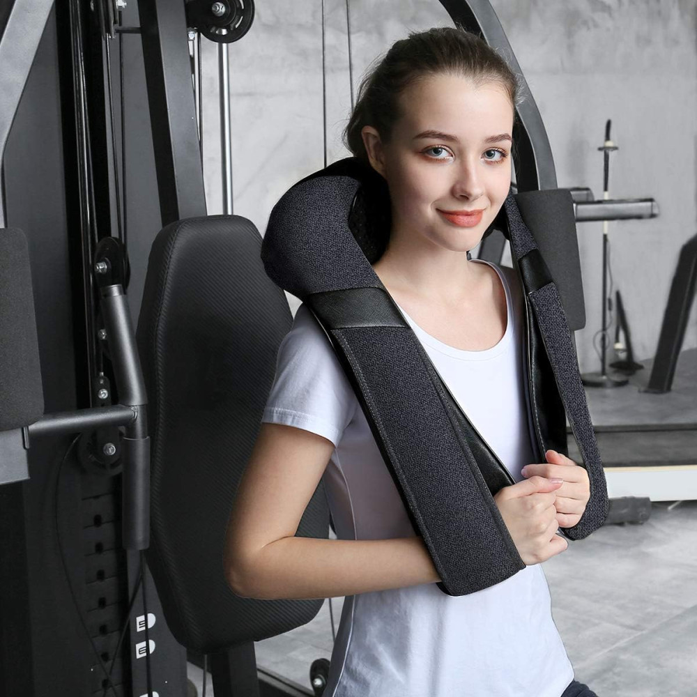 Mirakel Shiatsu Neck & Back Massager with Heat - Deep Tissue Relief