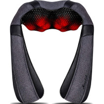 Mirakel Shiatsu Neck & Back Massager with Heat - Deep Tissue Relief