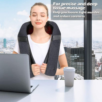Mirakel Shiatsu Neck & Back Massager with Heat - Deep Tissue Relief