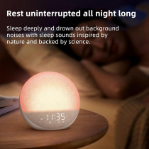 Sunrise Alarm Clock with White Noise & Bluetooth Speaker for Sleep