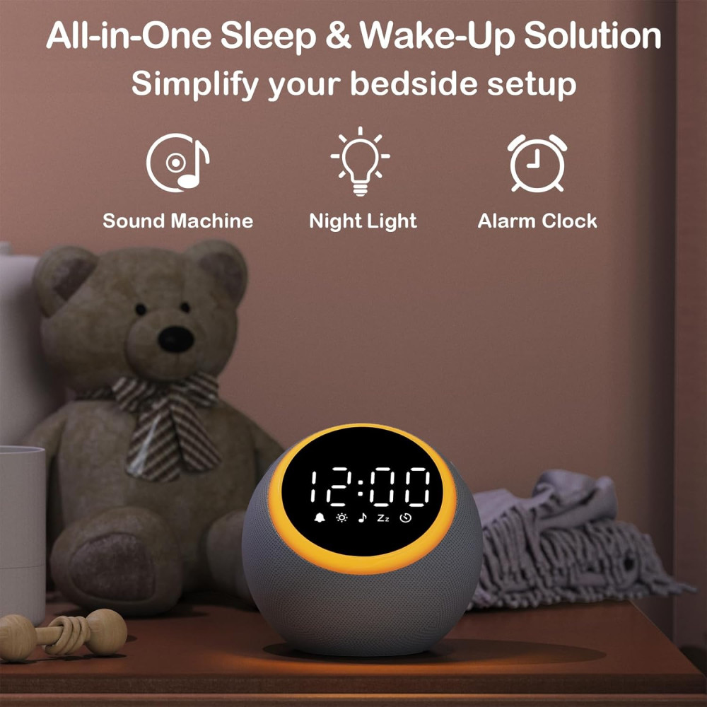 Rohent Sound Machine: 25 Soothing Sounds, Sleep & Wake-Up Timer