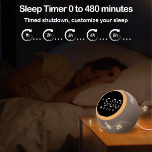 Rohent Sound Machine: 25 Soothing Sounds, Sleep & Wake-Up Timer