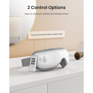 RENPHO Eye Massager with Heat & Compression – Best Gift for Migraine Relief